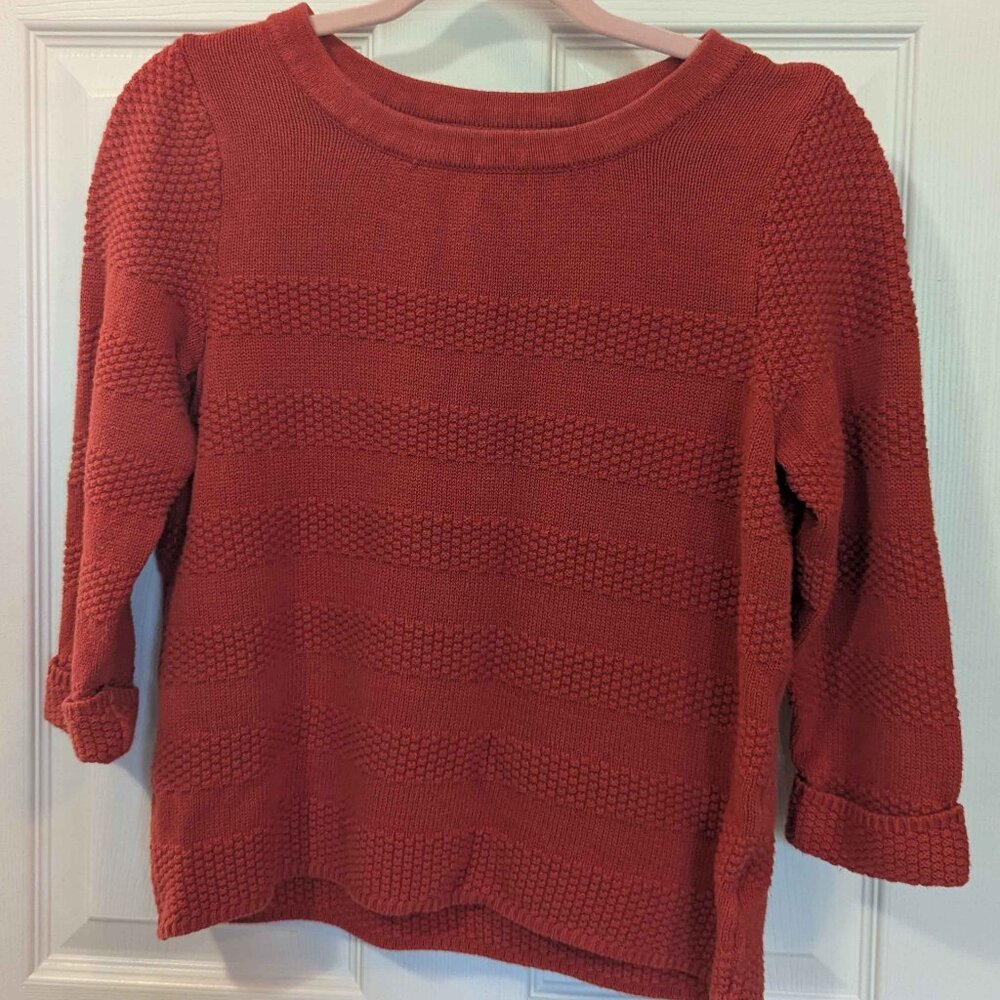 Croft & Barrow Size Medium Red Pull-Over Sweater